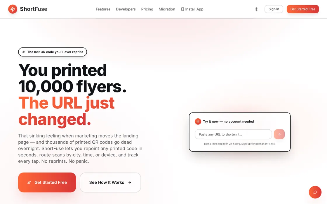 ShortFuse website preview
